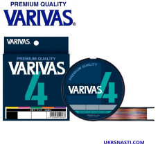 Шнур Varivas PE Line X4 Multicolor #1,5 диаметр 0,205мм размотка 150м разноцветный